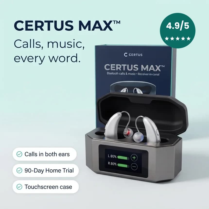 Certus Max: calls, music and every word, in both ears