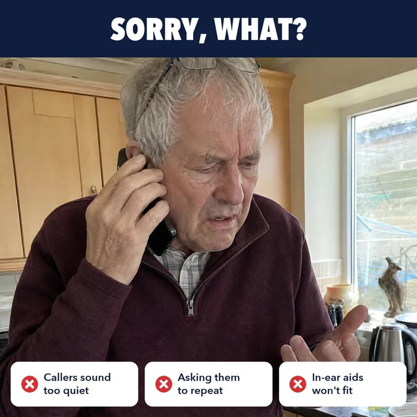 Struggling to follow a phone call on speakerphone
